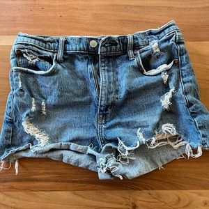 Abercrombie jean high rise shorts size 29/8
